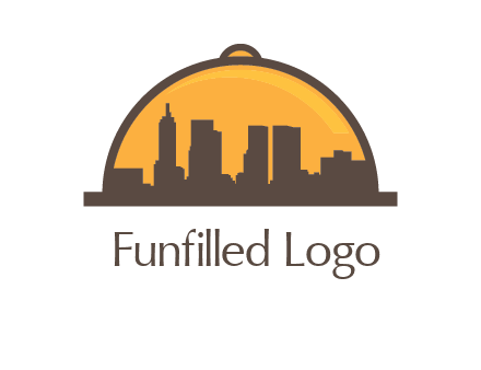 skyline covered with lid catering logo