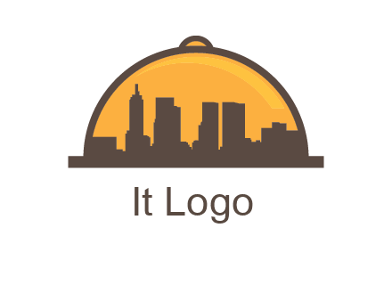 skyline covered with lid catering logo