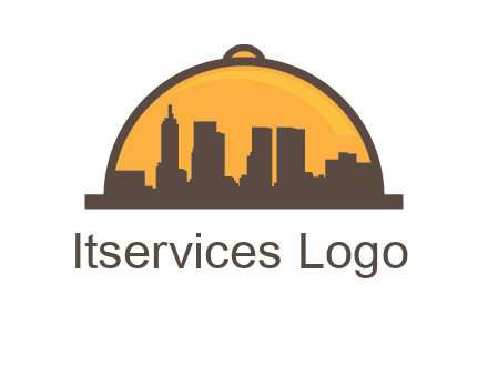 skyline covered with lid catering logo
