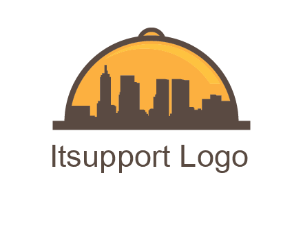 skyline covered with lid catering logo