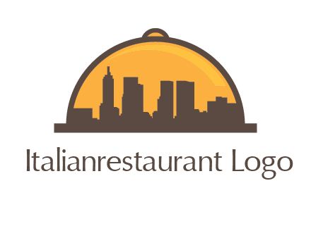 skyline covered with lid catering logo