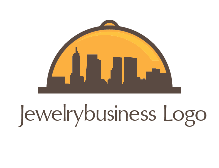 skyline covered with lid catering logo