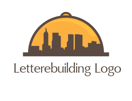 skyline covered with lid catering logo