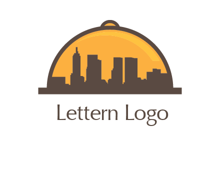skyline covered with lid catering logo