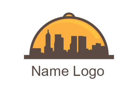 skyline covered with lid catering logo