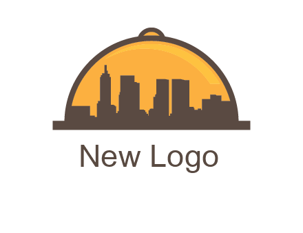 skyline covered with lid catering logo