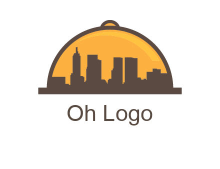 skyline covered with lid catering logo