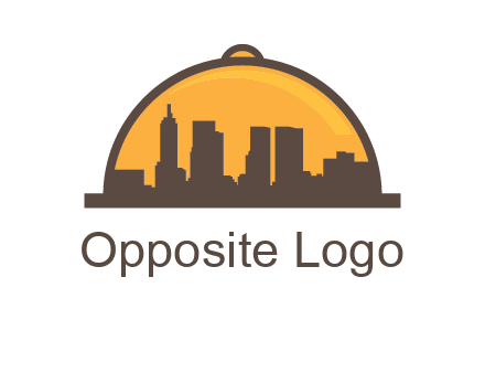 skyline covered with lid catering logo