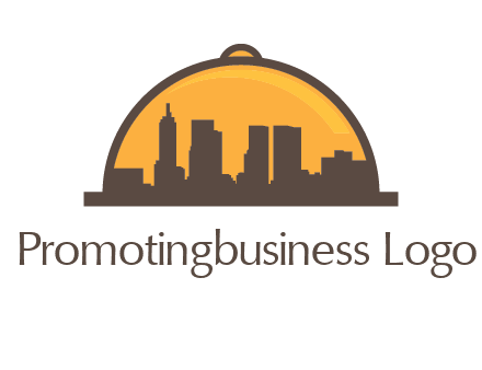 skyline covered with lid catering logo