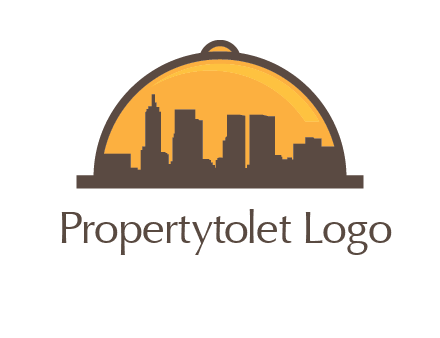 skyline covered with lid catering logo