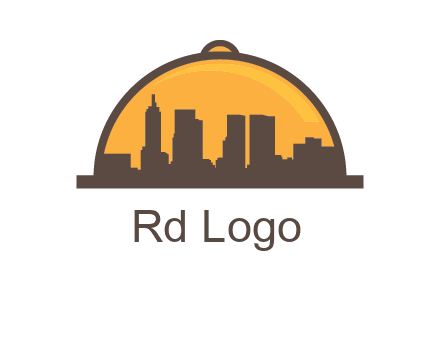 skyline covered with lid catering logo