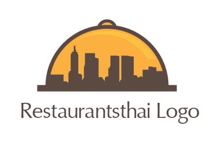 skyline covered with lid catering logo