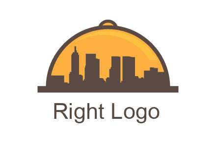 skyline covered with lid catering logo