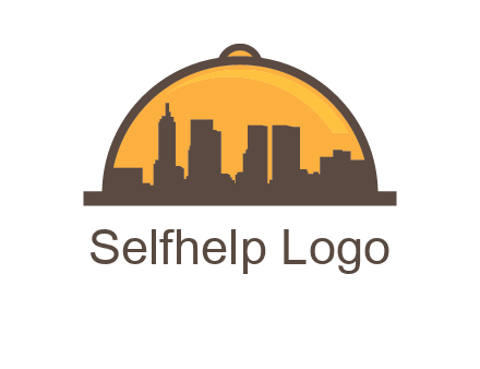 skyline covered with lid catering logo