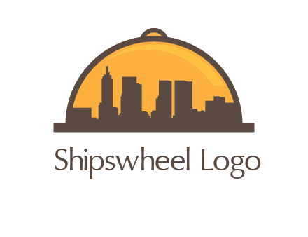 skyline covered with lid catering logo