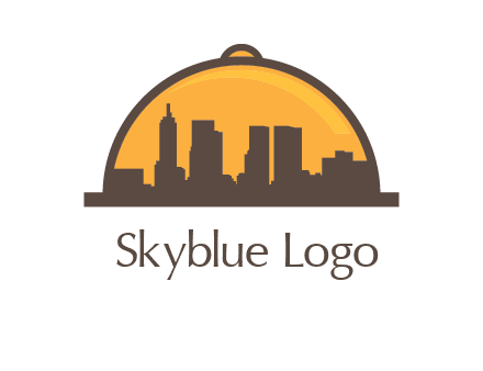 skyline covered with lid catering logo