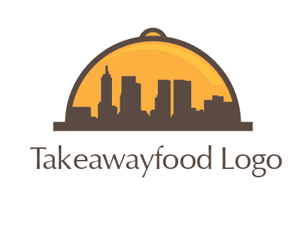 skyline covered with lid catering logo