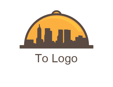 skyline covered with lid catering logo