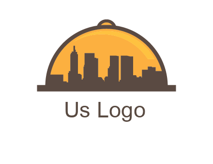 skyline covered with lid catering logo