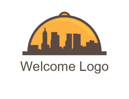 skyline covered with lid catering logo