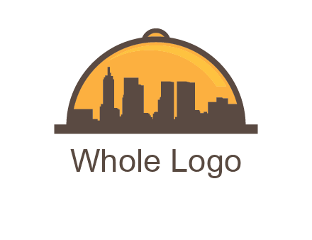 skyline covered with lid catering logo