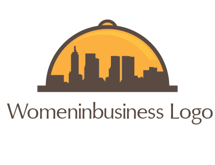 skyline covered with lid catering logo