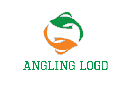 yin yang gold fish logo