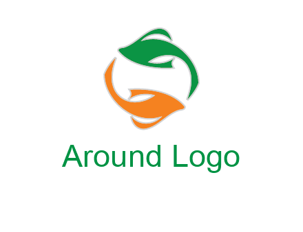 yin yang gold fish logo
