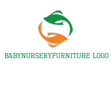 yin yang gold fish logo