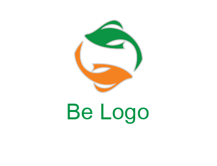 yin yang gold fish logo