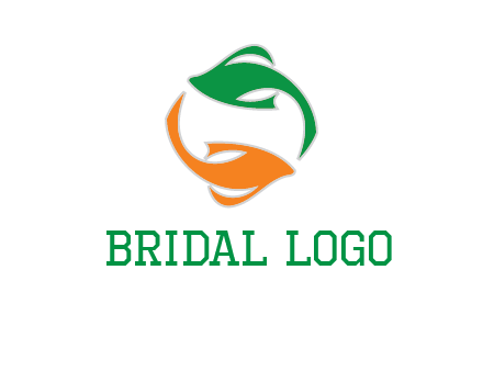 yin yang gold fish logo