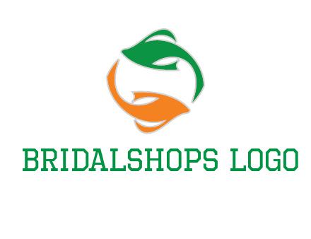 yin yang gold fish logo