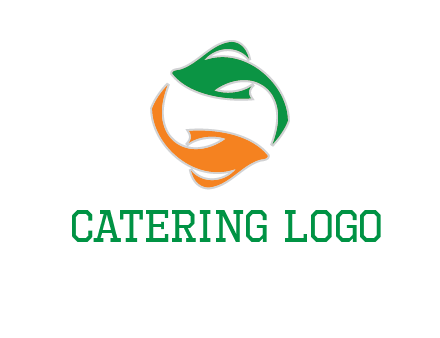 yin yang gold fish logo