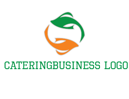 yin yang gold fish logo