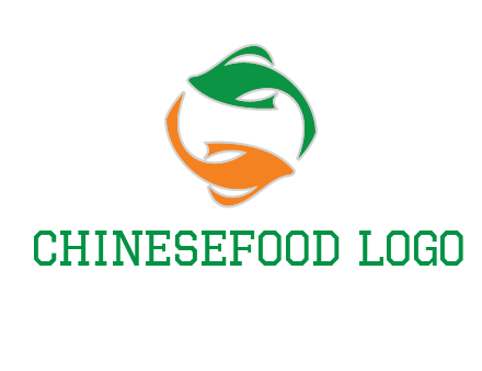 yin yang gold fish logo