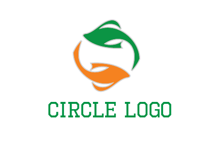yin yang gold fish logo