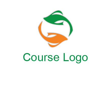 yin yang gold fish logo