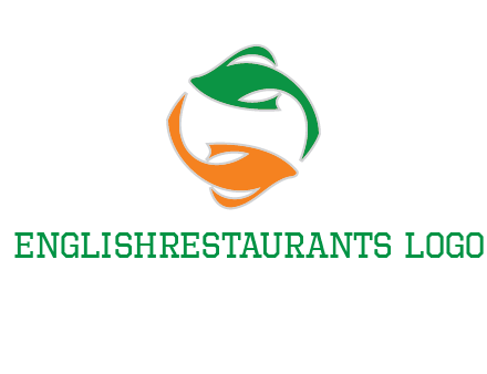 yin yang gold fish logo