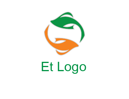 yin yang gold fish logo