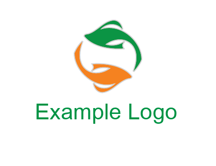 yin yang gold fish logo