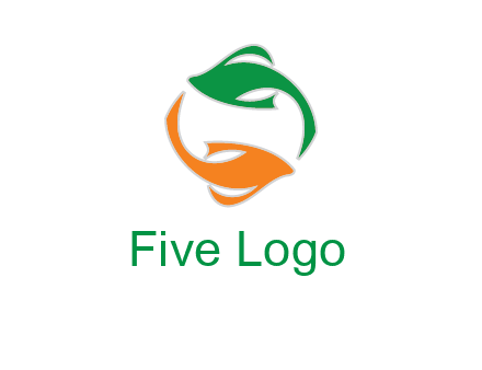 yin yang gold fish logo