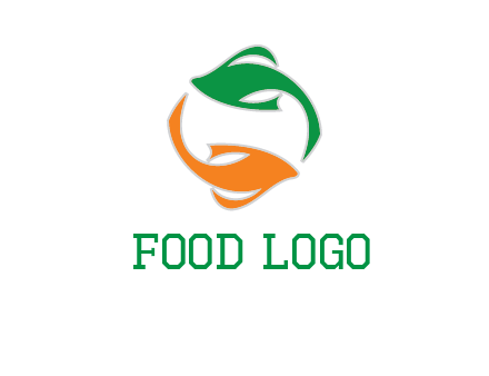 yin yang gold fish logo