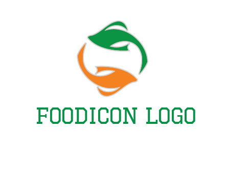 yin yang gold fish logo