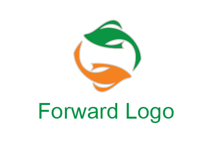 yin yang gold fish logo