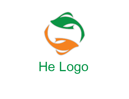 yin yang gold fish logo