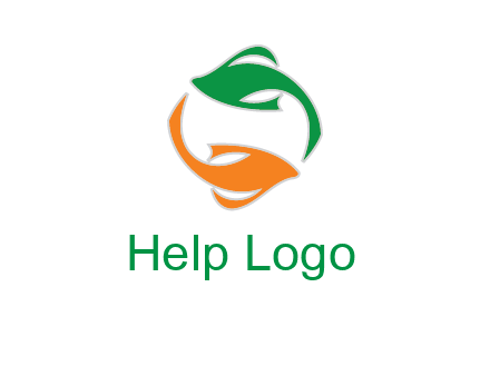 yin yang gold fish logo