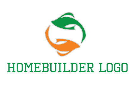 yin yang gold fish logo