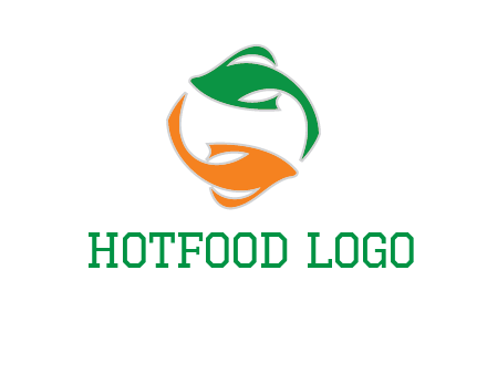 yin yang gold fish logo