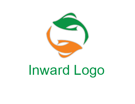 yin yang gold fish logo