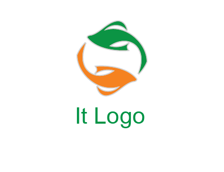 yin yang gold fish logo